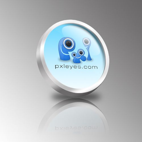 Creation of 3D pxleyes.com Icon: Final Result